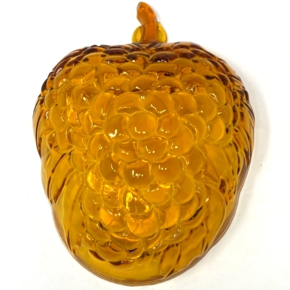 Vintage Amber Indiana Glass Grape Large Bowl - Picture 2 of 4